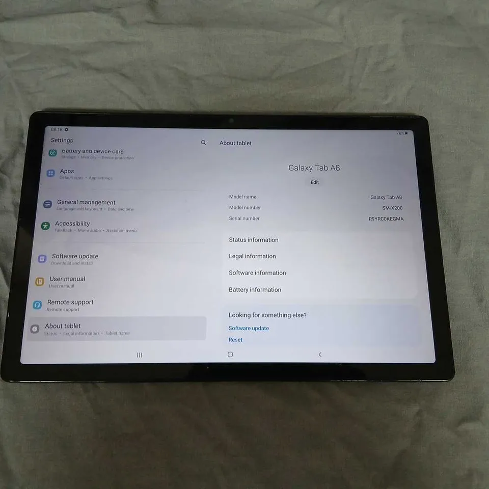 SAMSUNG GALAXY TAB A8 32GB WI‑FI TABLET – SM-X200