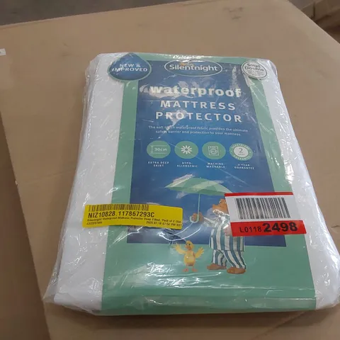 BAGGED SILENTNIGHT WATERPROOF MATTRESS PROTECTOR DEEP FITTED - SMALL DOUBLE