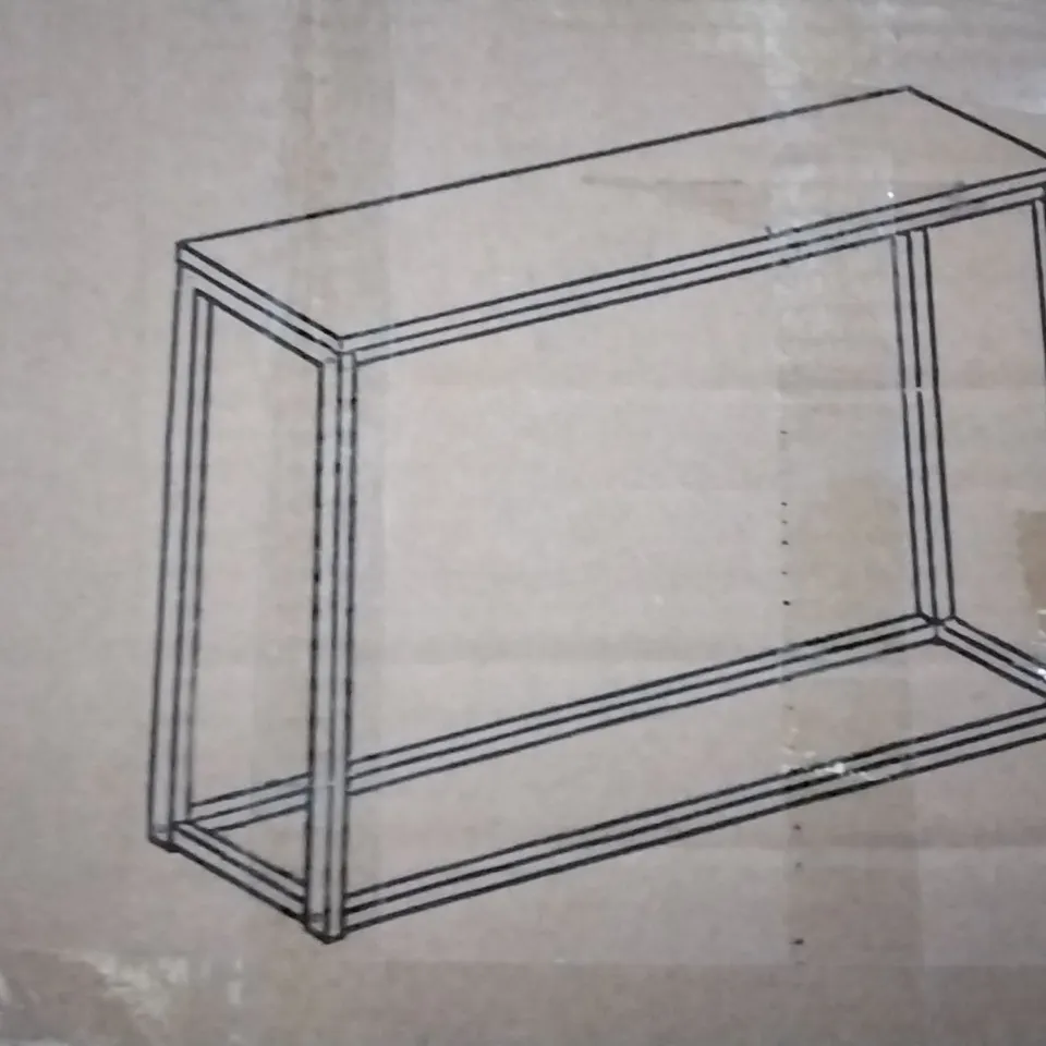 BOXED ALLASIA CONSOLE TABLE- TABLE TOP WHITE
