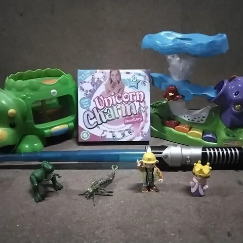 BOX CONTAINING LARGE AMOUNT OF CHILDREN'S TOYS