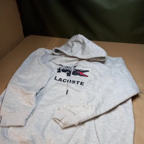 XXL LIGHT GREY LACOSTE HOODIE