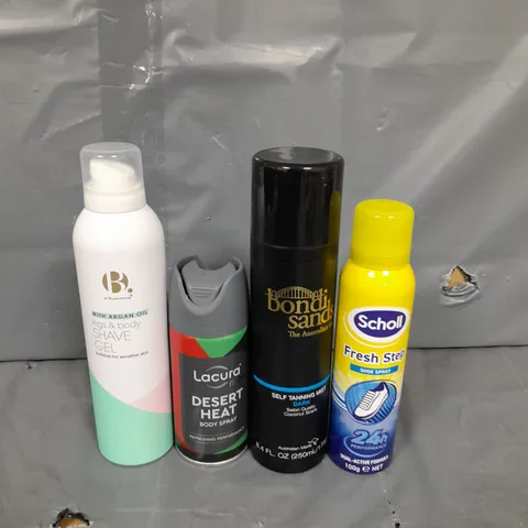 APPROXIMATELY 10 ASSORTED AEROSOLS TO INCLUDE - DEODRANT, SHAVING GEL AND HAIRSPRAY