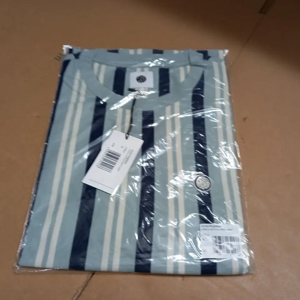 BAGGED PRETTY GREEN CAPELLA VERTICAL STRIPE T-SHIRT - XL