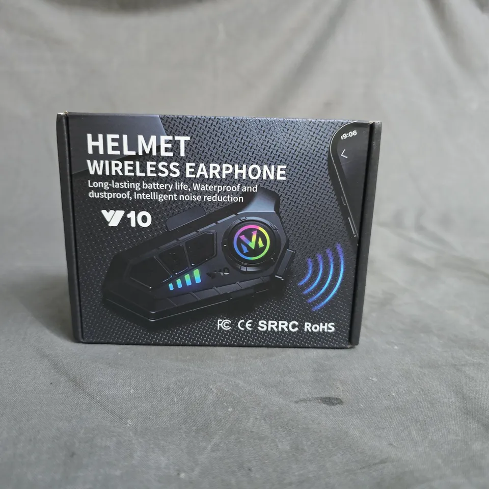 HELMET WIRELESS EARPHONE – BOXED, MODEL Y10