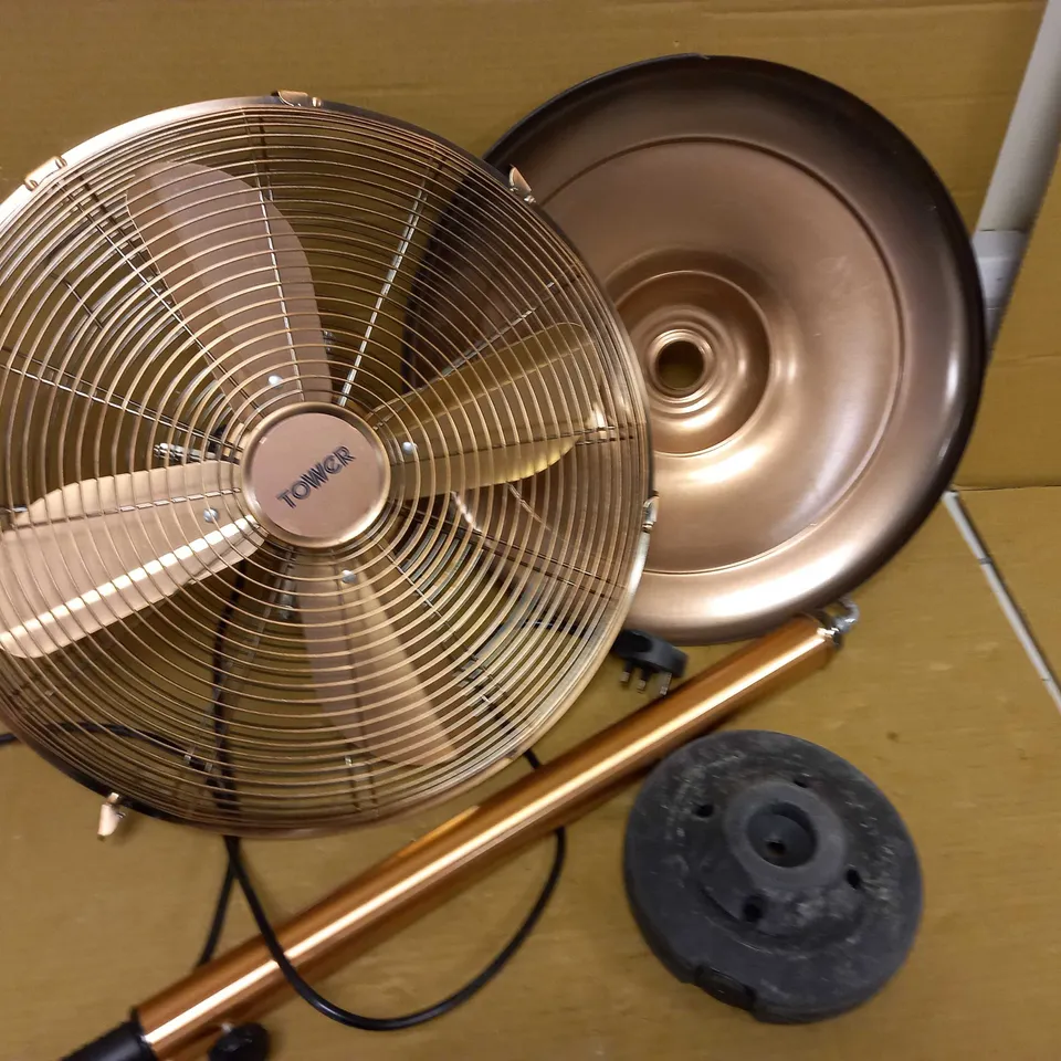 TOWER COPPERT METAL PEDESTAL FAN WITH 3 SPEEDS