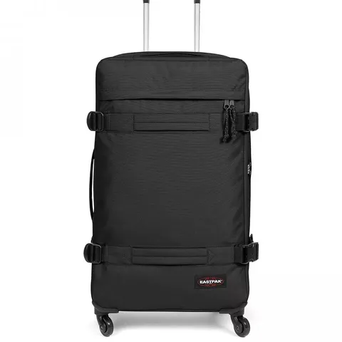 EASTPAK TRANSIT'R 4-WHEEL SUITCASE IN BLACK - LARGE