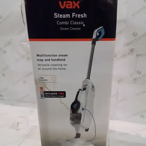 BOXED VAX STEAM FRESH COMBI CLASSIC STEAM CLEANER