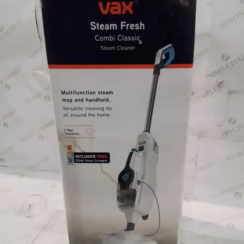 BOXED VAX STEAM FRESH COMBI CLASSIC STEAM CLEANER