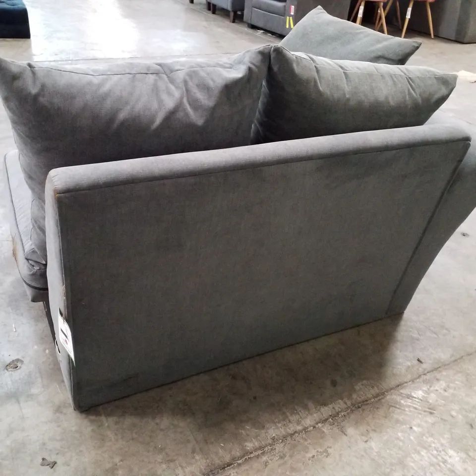 QUALITY DESIGNER LHF SOFA SECTION - GREY FABRIC