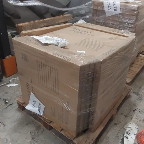 PALLET CONTAINING A VERY LARGE QUANTITY OF BRAND NEW BOLERO ALUMINIUM TABLE TOPS