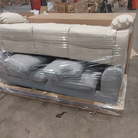 PALLET CONTAINING 2 INCOMPLETE DESIGNER SOFAS