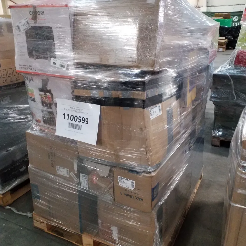 PALLET OF APPROXIMATELY 24 UNPROCESSED RAW RETURN HOUSEHOLD AND ELECTRICAL GOODS TO INCLUDE;