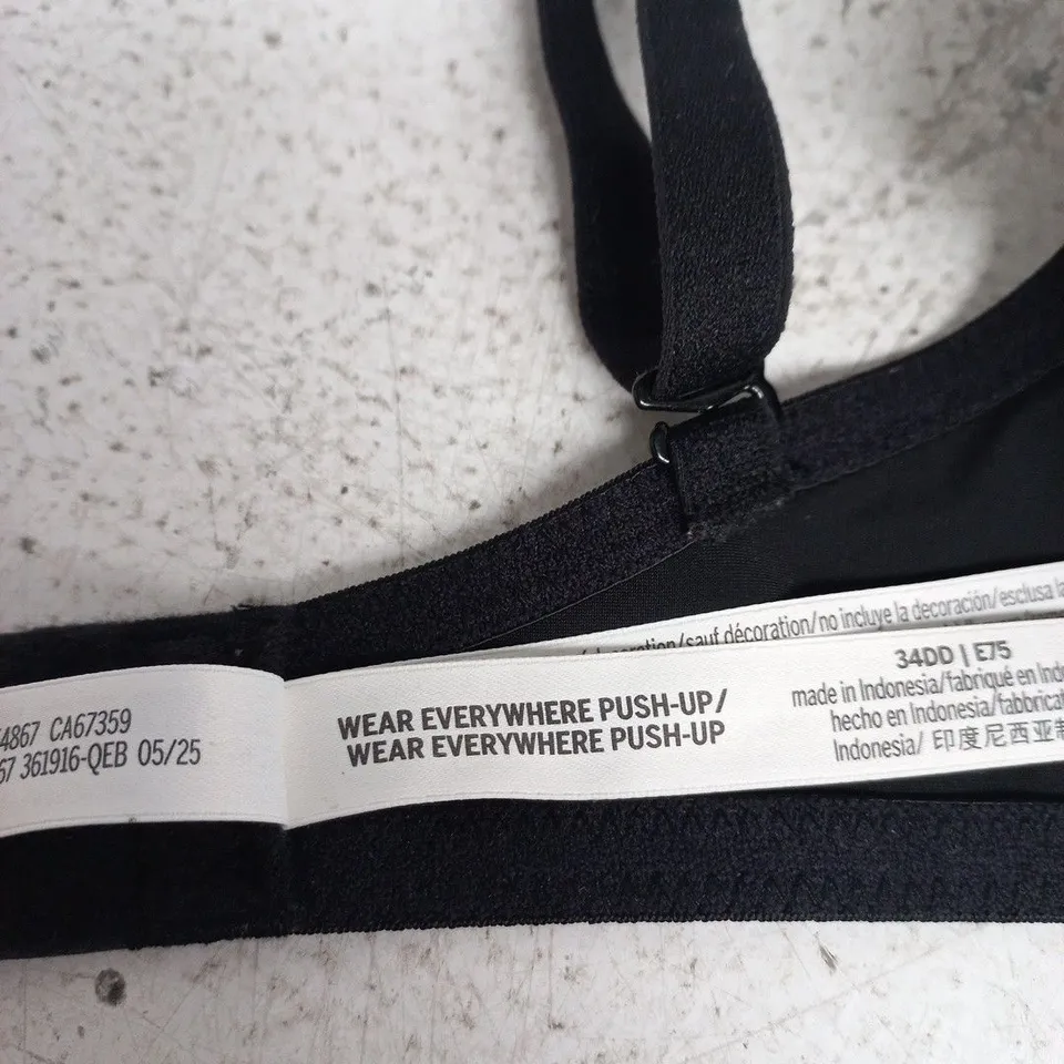 VICTORIA'S SECRET PINK BRA – BLACK, 34DD