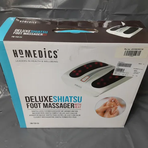 BOXED HOMEDICS DELUXE SHIATSU FULL FOOT MASSAGER WITH HEAT FM-TS9-EU