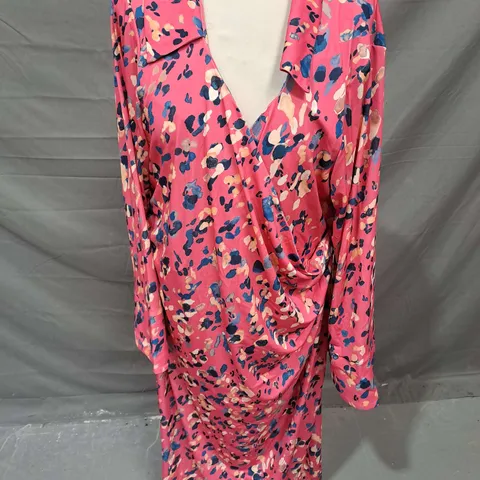 MONSOON LAS DALIAS DRESS IN PINK SIZE XL