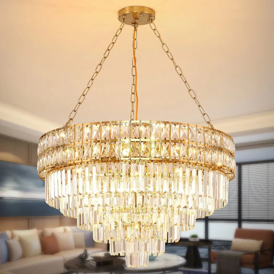 BOXED JAUREGUI 15 LIGHT CRYSTAL CHANDELIER (1 BOX)