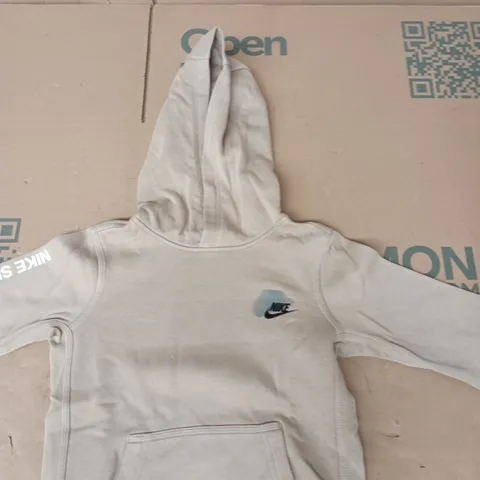 NIKE KIDS' HOODIE – GREY, SIZE 128–137 CM (SB BRANDING)