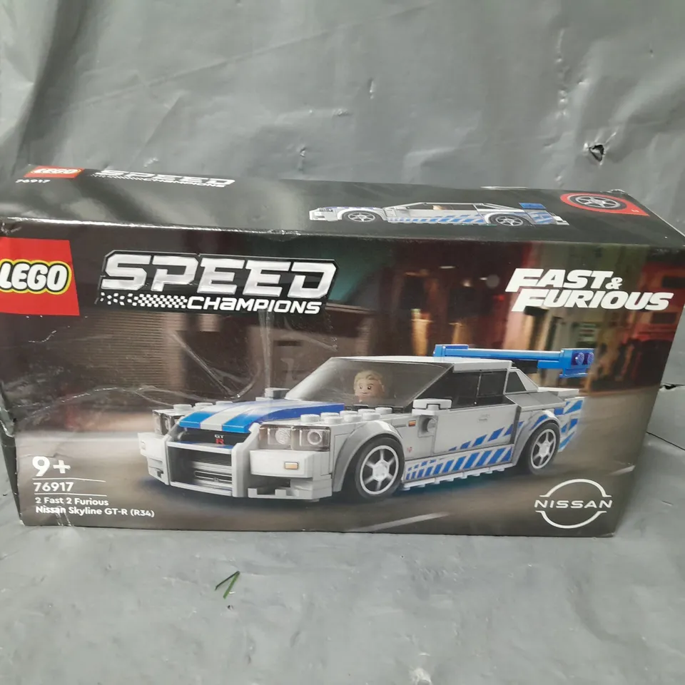 LEGO SPEED CHAMPION FAST AND FURIOUS - 2 FAST 2 FURIOUS NISSAN SKYLINE GT-R - 76917 RRP £20.5