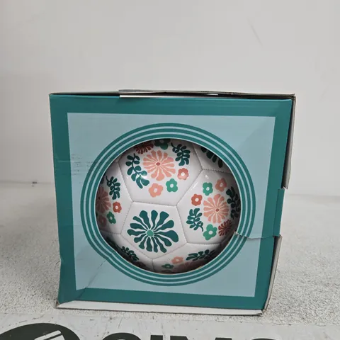 FLORAL-PATTERNED FOOTBALL (SOCCER BALL) – BOXED