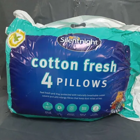 SILENTNIGHT COTTON FRESH 4 PILLOWS 