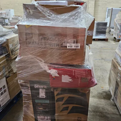 PALLET OF APPROXIMATELY 24 UNPROCESSED RAW RETURN HOUSEHOLD AND ELECTRICAL GOODS TO INCLUDE;