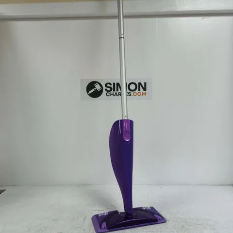FLASH MOP WITH PURPLE HEAD AND EXTENDABLE SILVER HANDLE