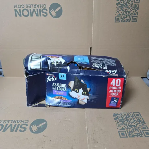 PURINA FELIX 40 POUCH JUMBO PACK MIX SELECTION IN JELLY FOR CATS