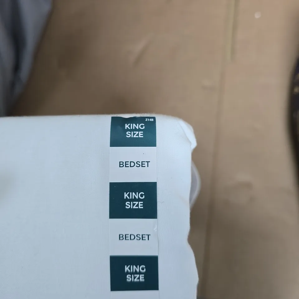 M&S HOME COTTON RICH BEDSET – KING SIZE