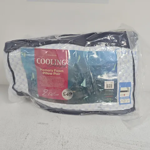 SNOOZEVILLE COOLING DREAMS MEMORY FOAM PILLOW PAIR