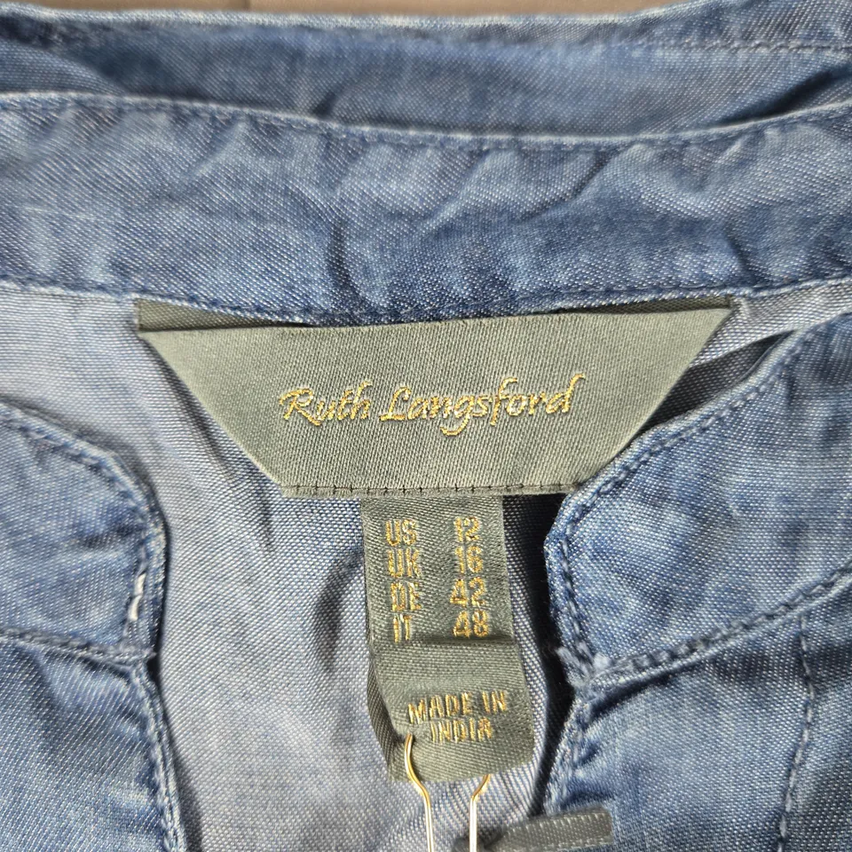 RUTH LANGFORD WOMEN'S DENIM SHIRT – UK SIZE 16 