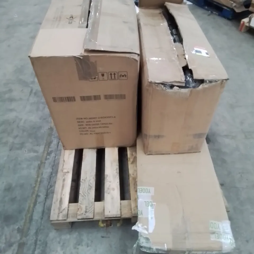 PALLET CONTAINING VARIOUS FURNITURE PARTS