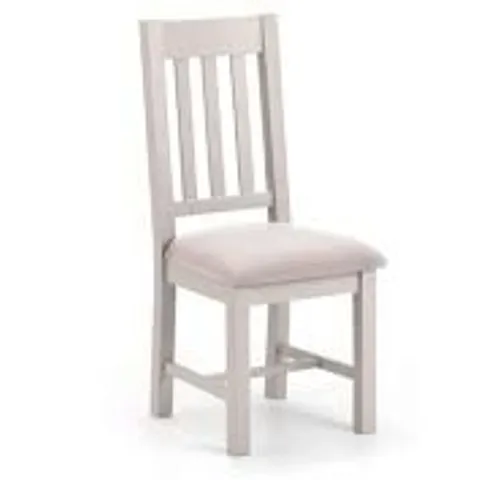 BOXED SET OF 2 JULIAN BOWEN RICHMOND DINING CHAIRS - ELEPHANT GREY (1 BOX)