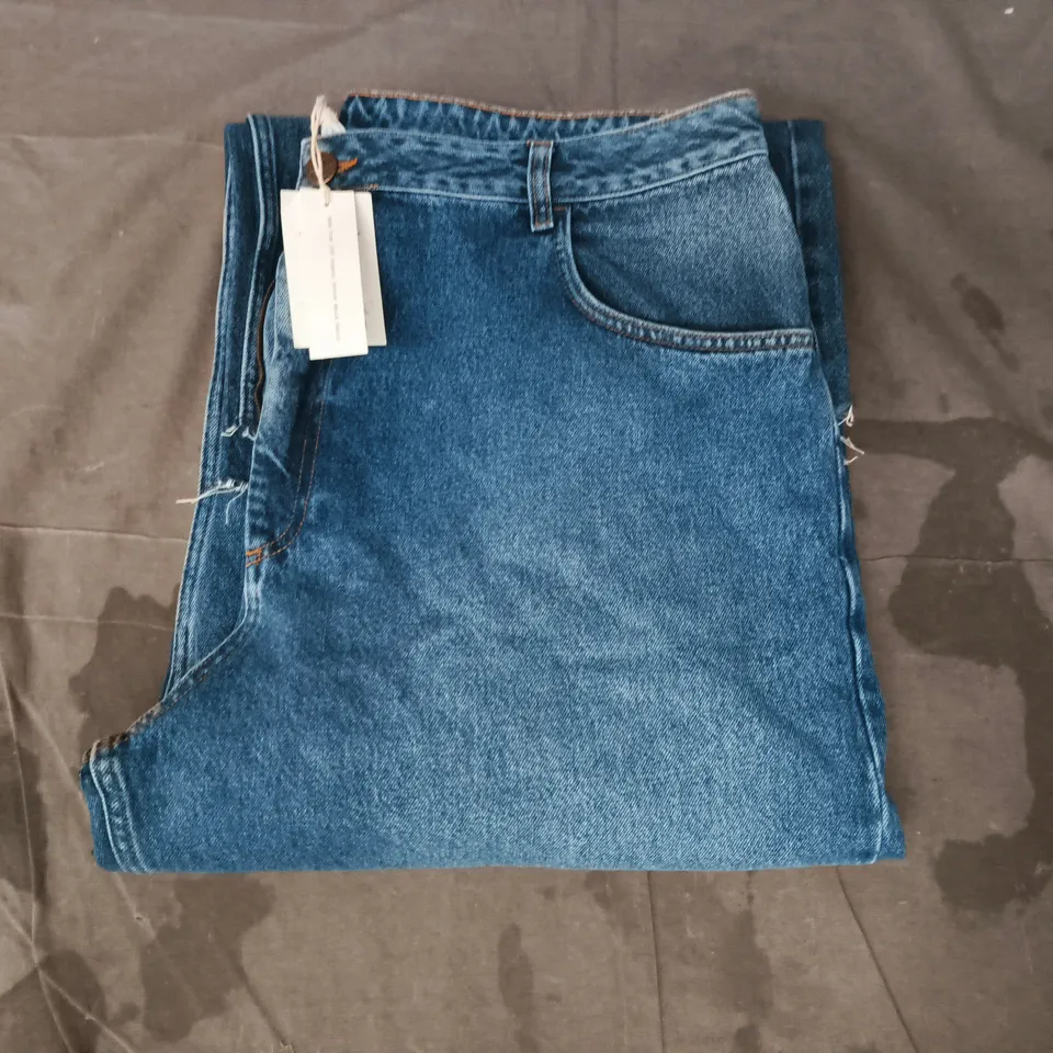 LUCY AND YAK HIGH WAISTED DENIM JEANS IN BLUE SIZE 40R