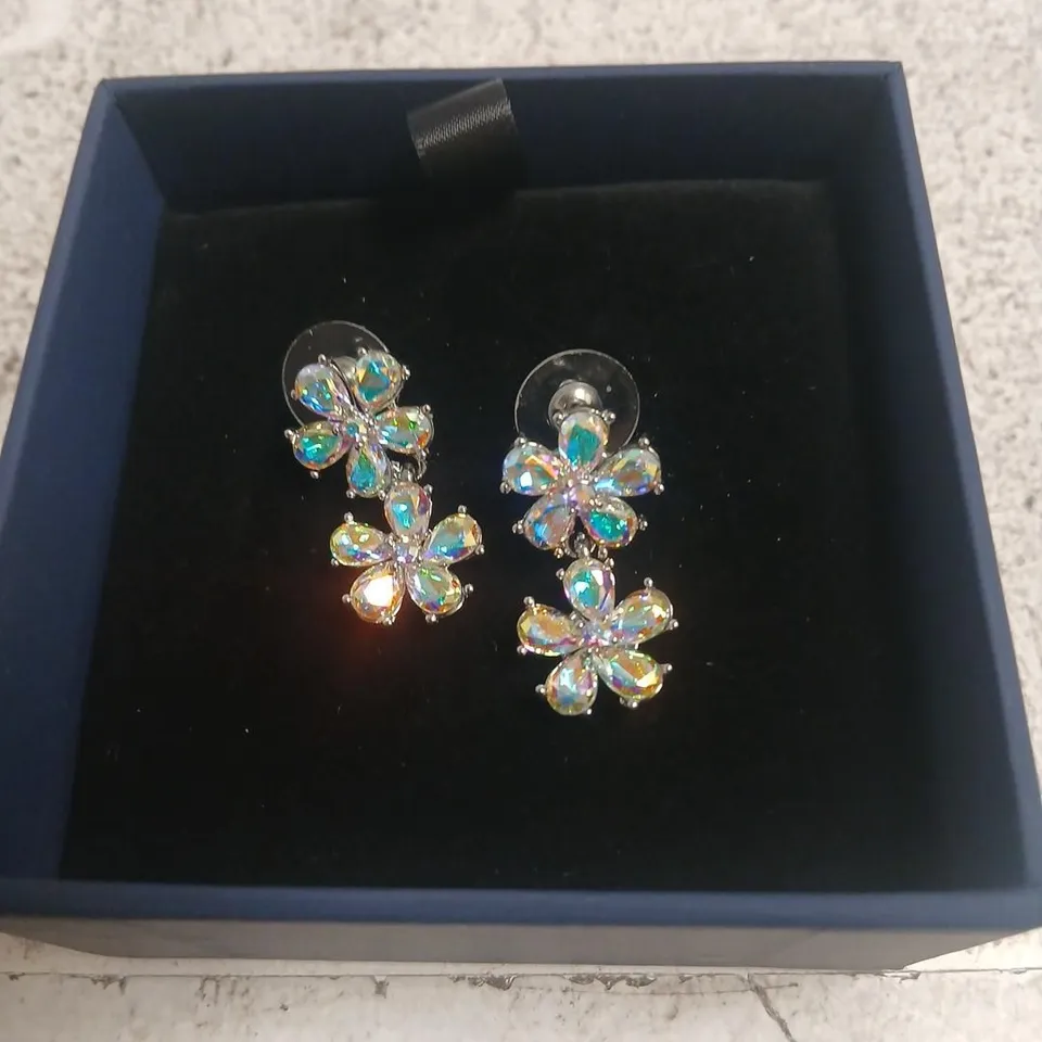 BUTLER & WILSON FLOWER BLOOM EARRINGS