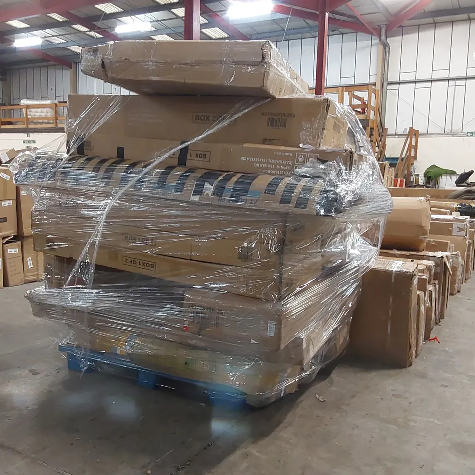 PALLET OF ASSORTED CONSUMER PRODUCTS/FURNITURE PARTS 