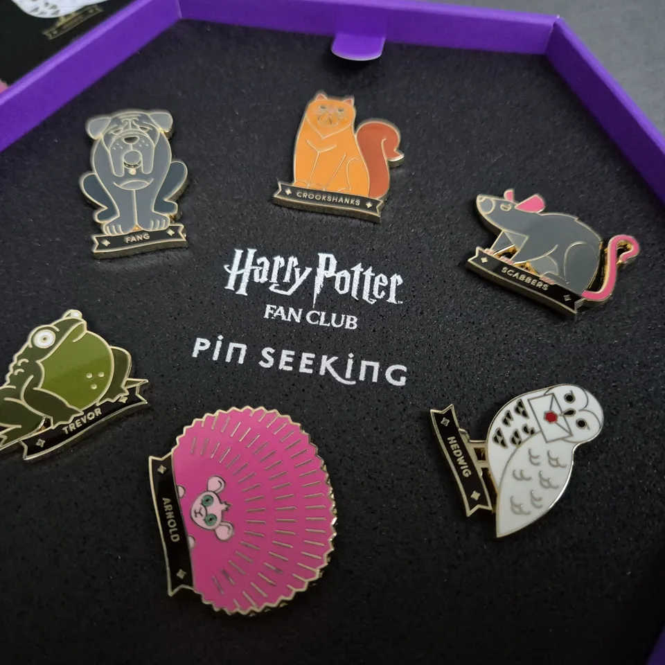 HARRY POTTER FAN CLUB PIN SEEKING 6-PIECE SET