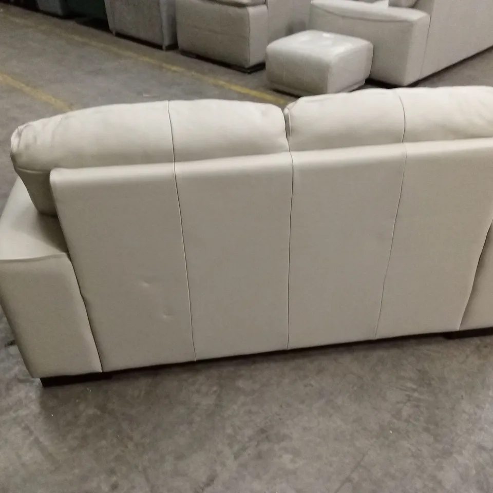 QUALITY DESIGNER ITALIAN MADE MARCOS 2 SEATER LEATHER LOVESEAT SOFA
