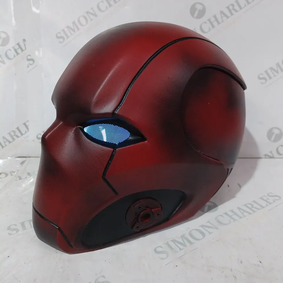 HANDMADE 3D PRINTED RED HOOD MASK W. LIGHT UP EYES