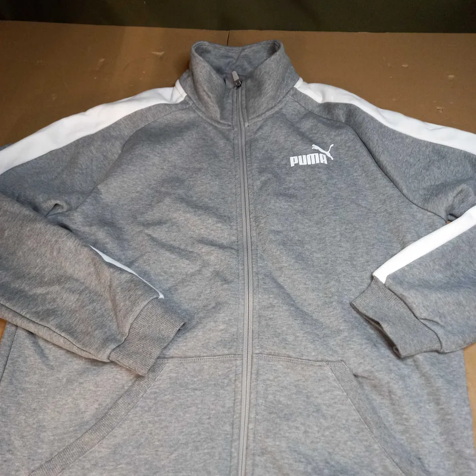 PUMA LOGO ZIPPED JACKET SIZE M