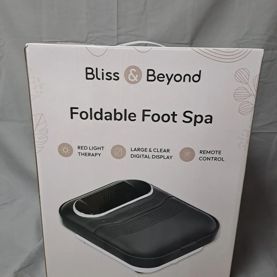 BLISS & BEYOND FOLDABLE FOOT SPA