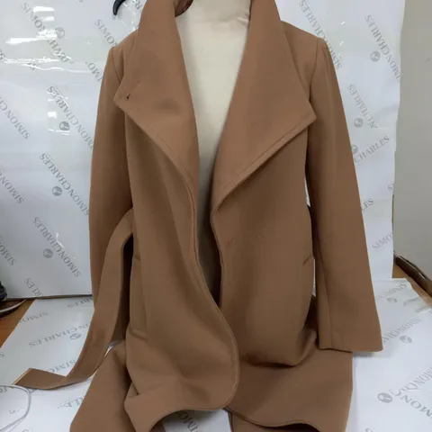 DOROTHY PERKINS FAUX FUR BLAZER IN BROWN - UK 6