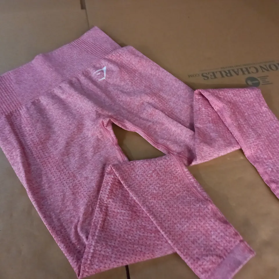 GYMSHARK DUSTY PINK LEGGINGS - XS