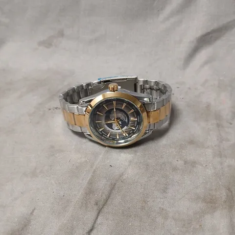 ERNEST FERDINAND WRISTWATCH β TWO-TONE STAINLESS STEEL BRACELET β BOXED