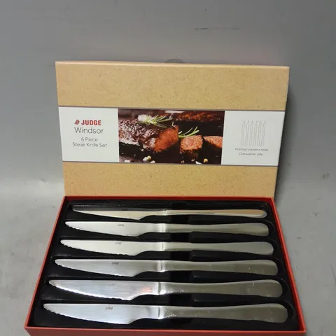 JUDGE WINDSOR SET OF SIX STEAK KNIVES SET