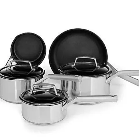 NINJA 5 PIECE STAINLESS STEEL COOKWARE SET C65000UK