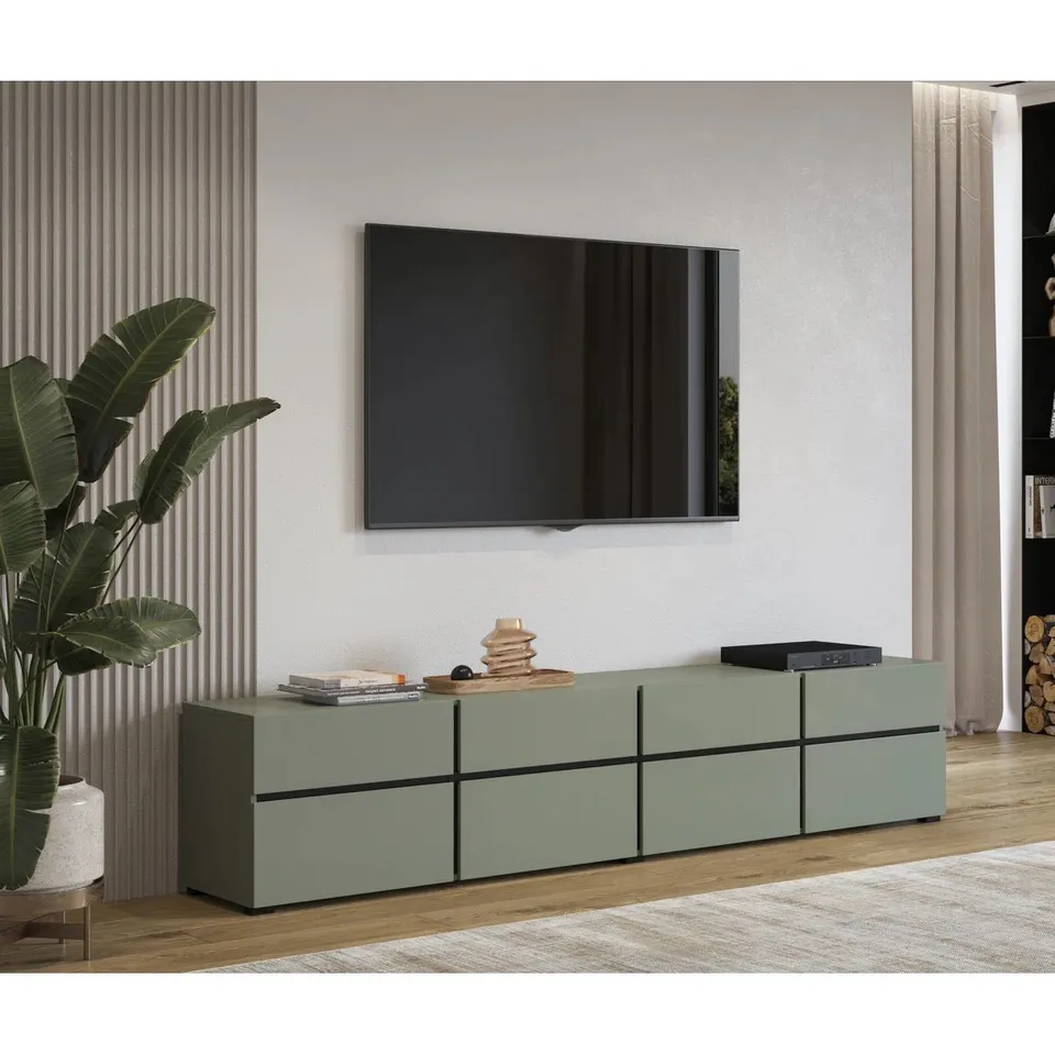 BOXED BUJANOV TV STAND FOR TVS UP TO 85" (2 BOXES)