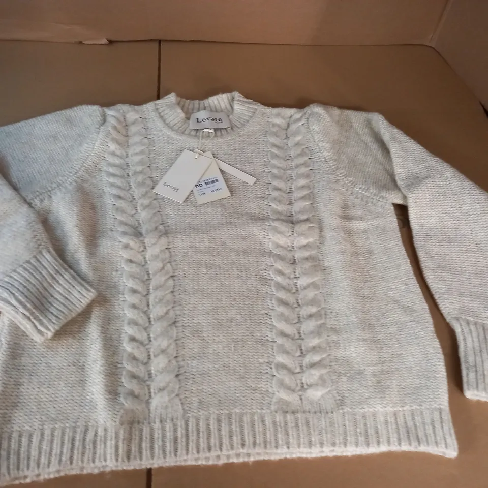 LEVATE PARVIN JUMPER IN CREAM - 16(XL)