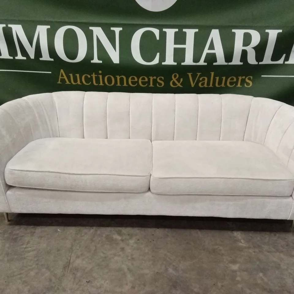 GUILD FABRIC 3 SEATER SOFA - IVORY RRP £699