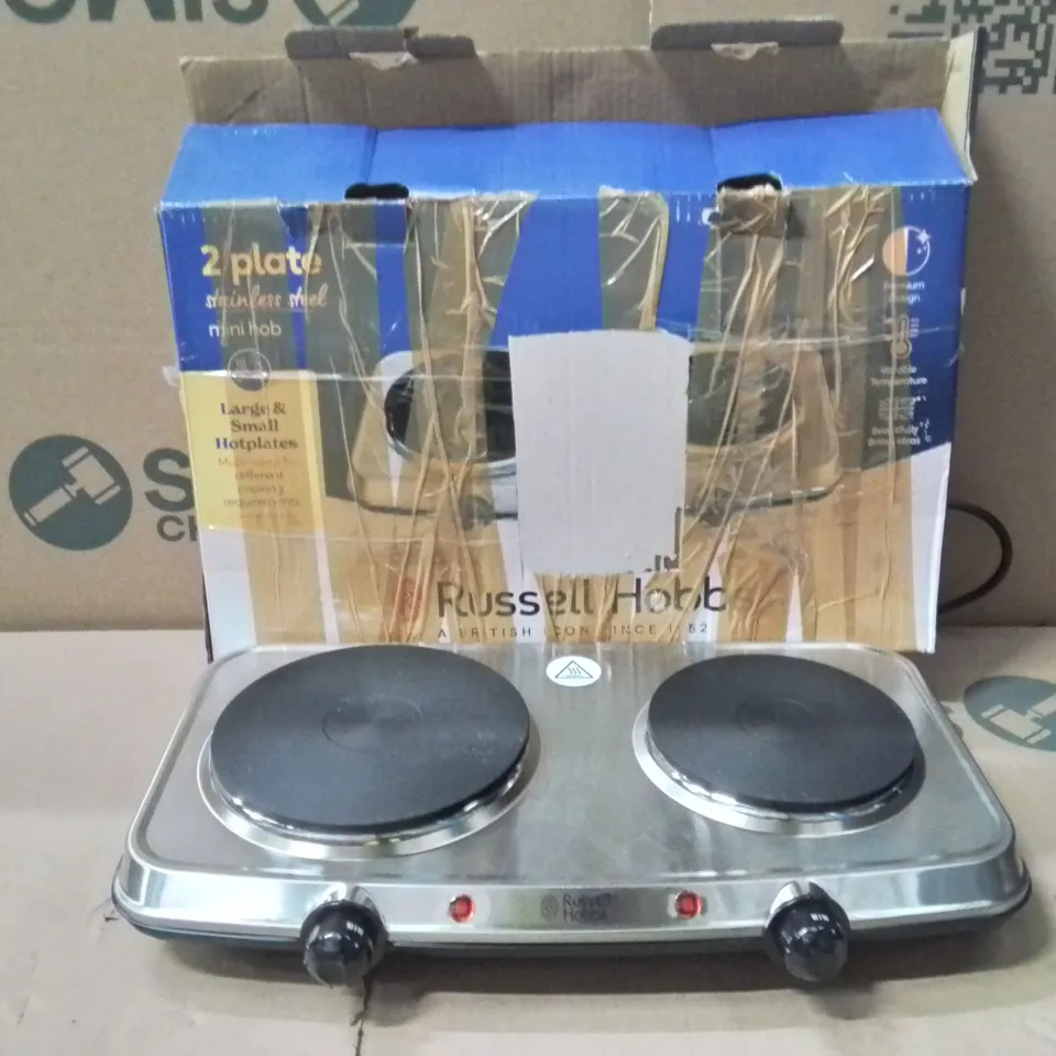 BOXED RUSSELL HOBBS 15199 MINI HOB - STAINLESS STEEL