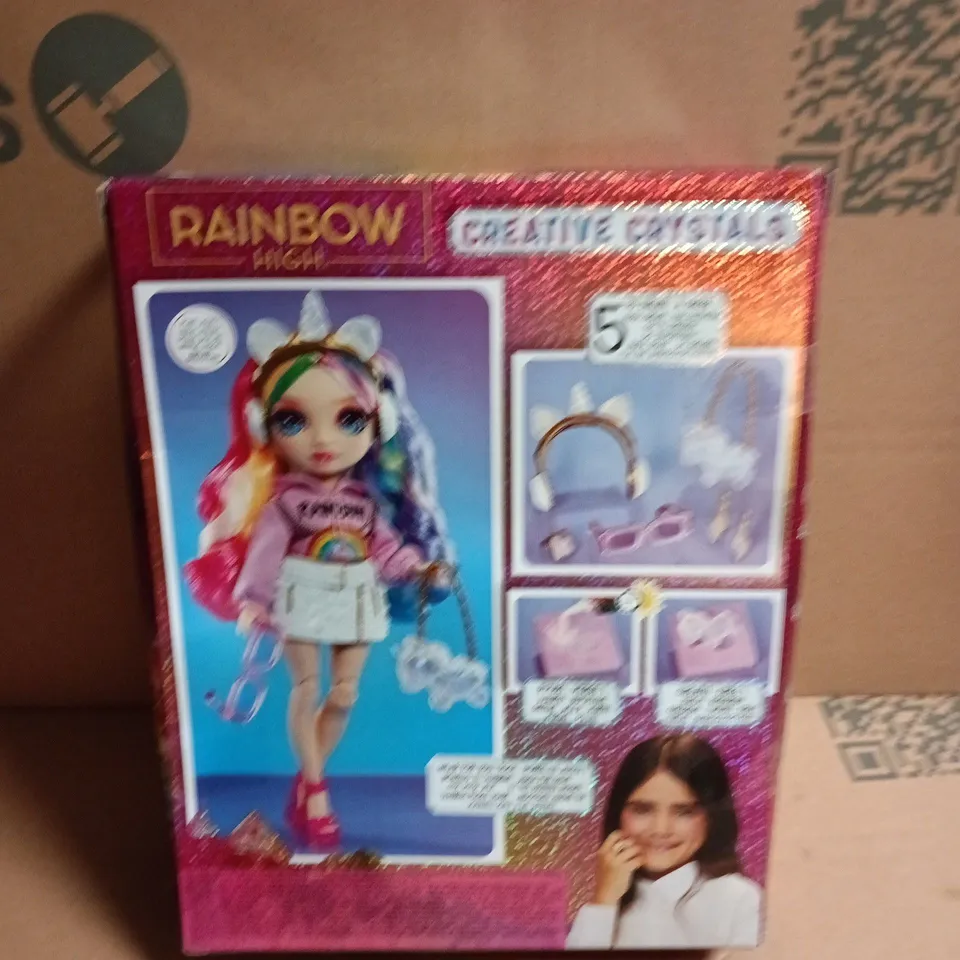 RAINBOW HIGH CREATIVE CRYSTALS AMAYA RAINE DOLL WITH ACCESSORIES – BOXED